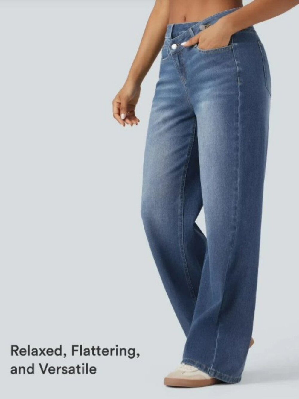 Halara Flex Asymmetric Baggy Pocket Jeans SP
